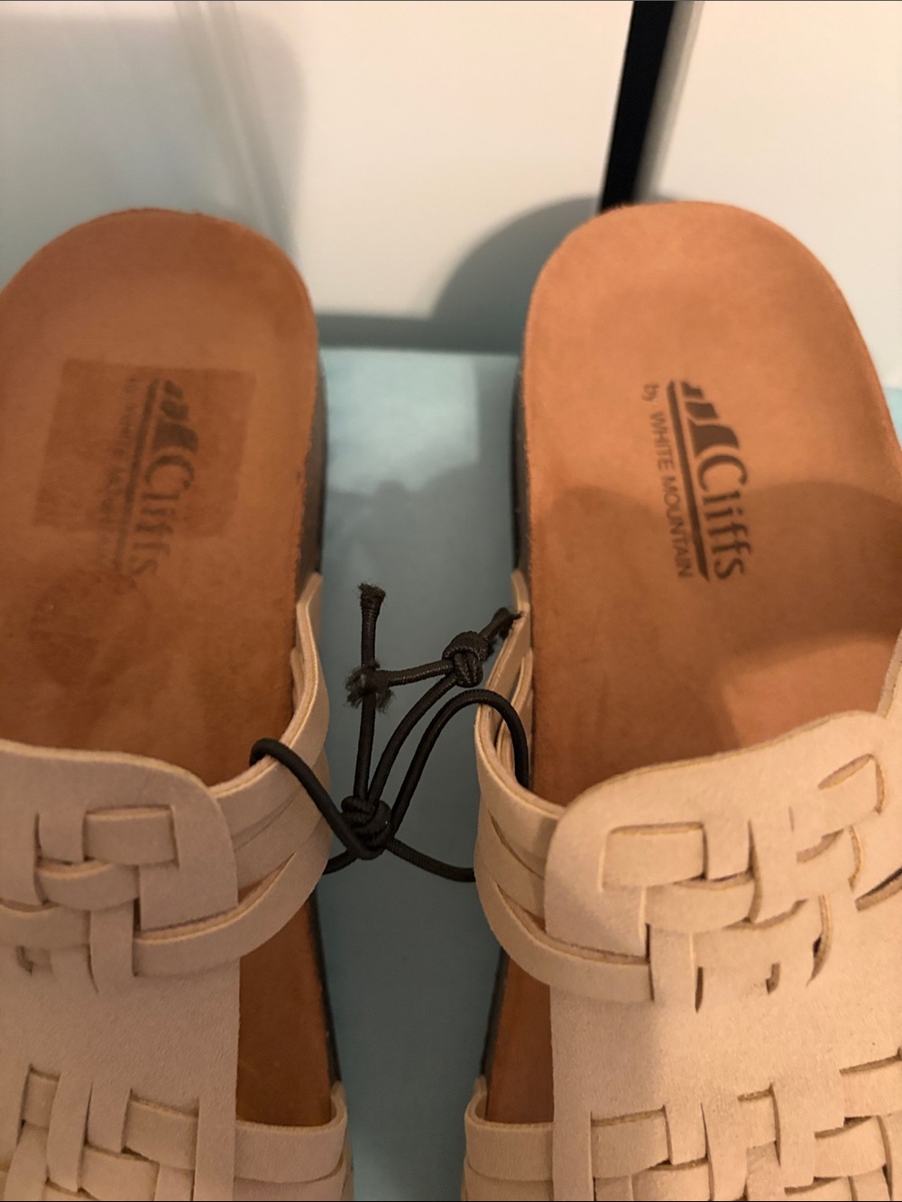 White Mountain Tan Woven Slide Sandals - Picture 2 of 5